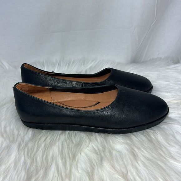 L'Amour Des Pieds Xavar Black Leather Ballet Flats Sz 9.5 - Picture 5 of 7
